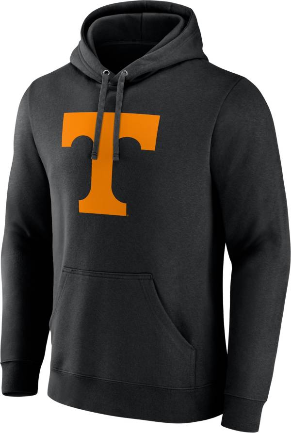 Men's Fanatics Branded Orange Cleveland Browns Primary Logo Fitted Pullover Hoodie