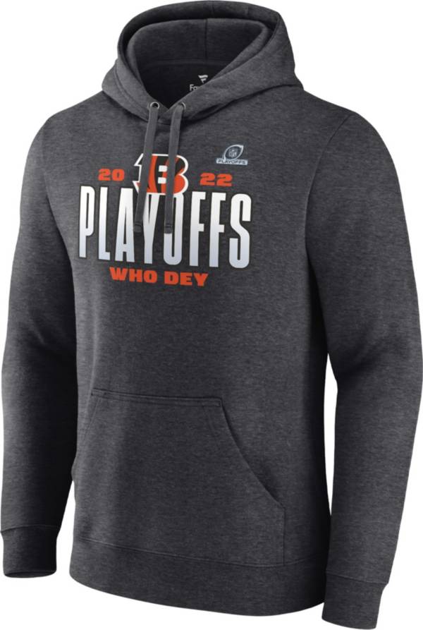 NFL Men's Cincinnati Bengals Playoffs 2022 Time Charcoal Hoodie product image