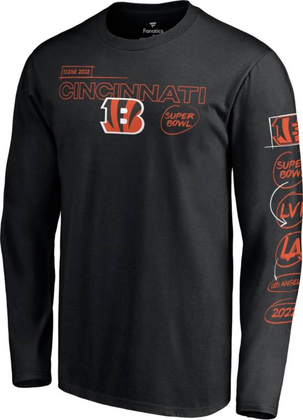 NFL 2021 Super Bowl LVI Bound Cincinnati Bengals Hollywood Action Long Sleeve T-Shirt