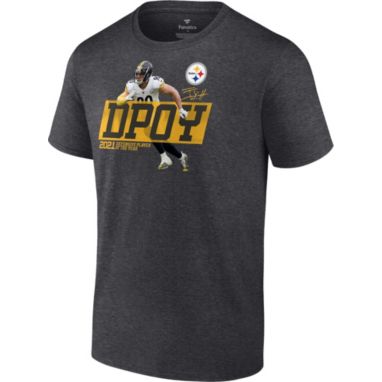 sorry, NFL Men's 2021 Defensive Player of the Year Pittsburgh Steelers T.J. Watt #90 T-Shirt is currently out of stock