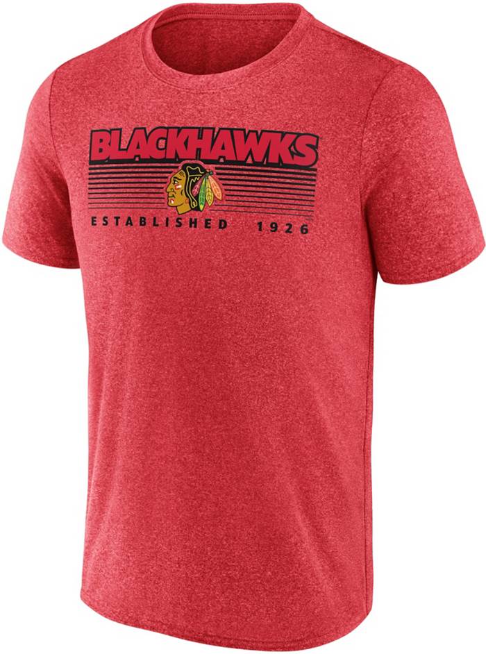 Fanatics NHL Chicago Blackhawks Graphic Sleeve Hit Red Long Sleeve Shirt, Men's, Small