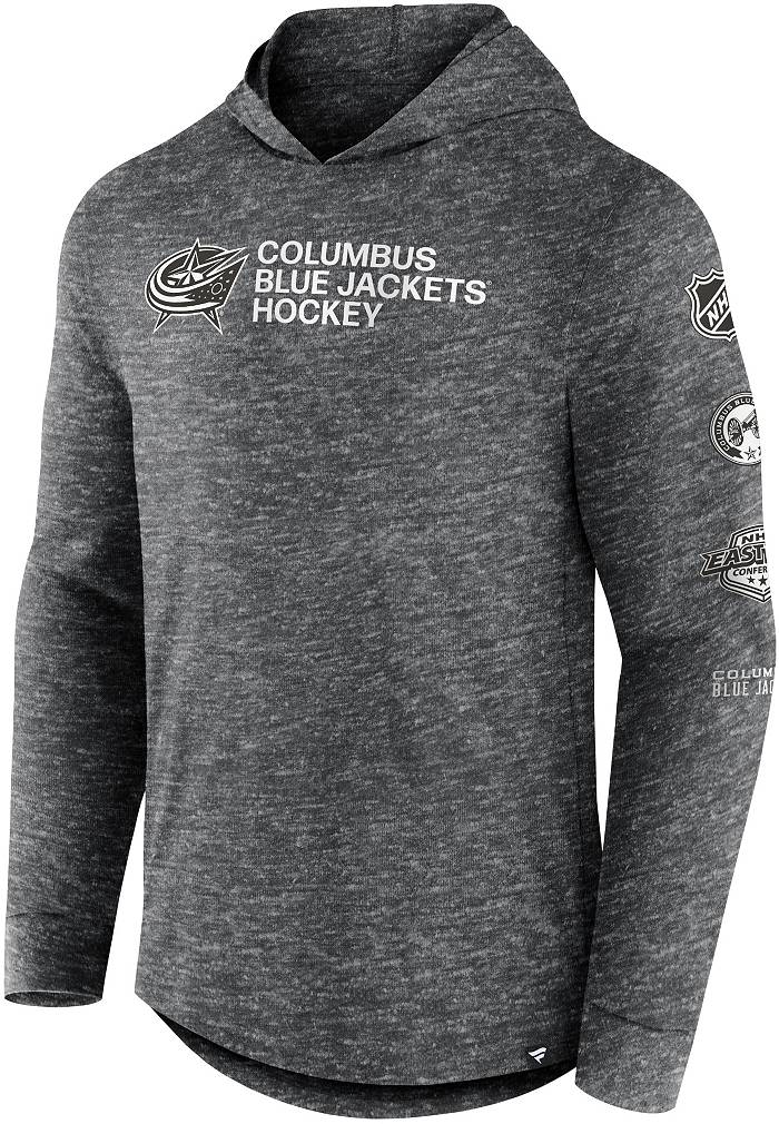 Fanatics NHL Columbus Blue Jackets Vintage Bi-Blend Navy Long Sleeve Shirt, Men's, Medium