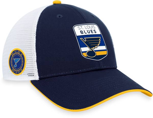 ST LOUIS BLUES NHL HOCKEY ‘47 BRAND ADULT MEDIUM FITTED HAT CAP Spell Out  Logo
