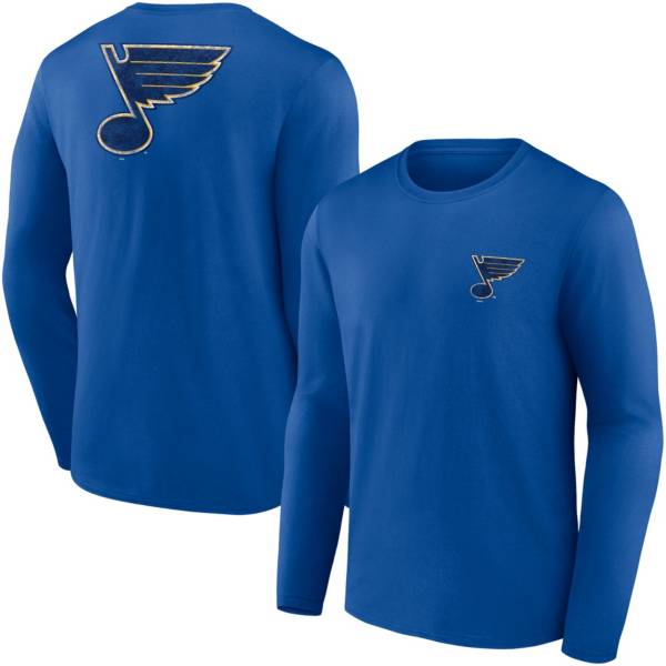 LICENSED NHL Mens XL 1/4 Zip ST LOUIS BLUES logo Long Sleeve shirt