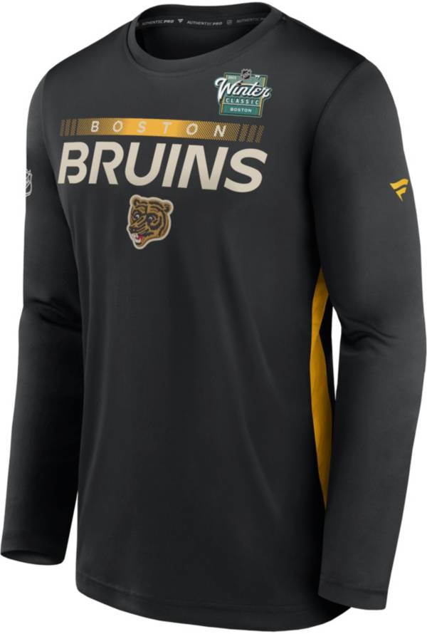 NHL '22-'23 Winter Classic Boston Bruins Black/Yellow Authentic Pro T-Shirt product image