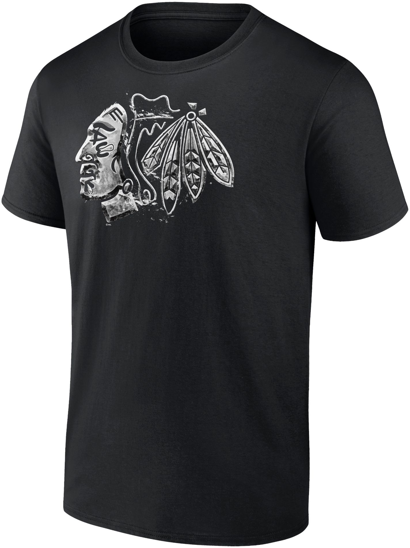 NHL Chicago Blackhawks Iced Out Black T-Shirt