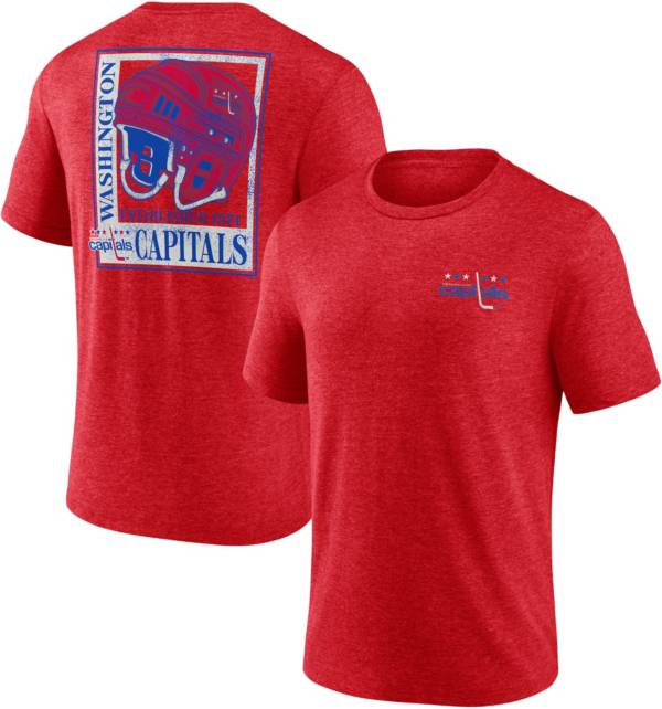 NHL Washington Capitals Vintage Red Tri-Blend T-Shirt