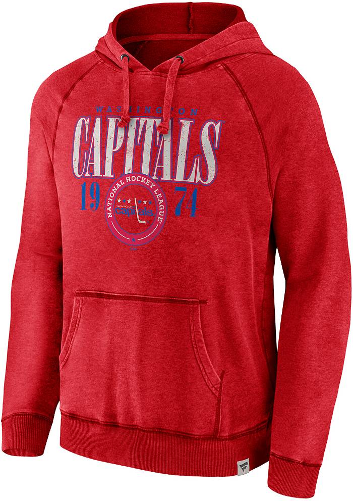 NHL Women's Washington Capitals Snow Wash Red Pullover Hoodie