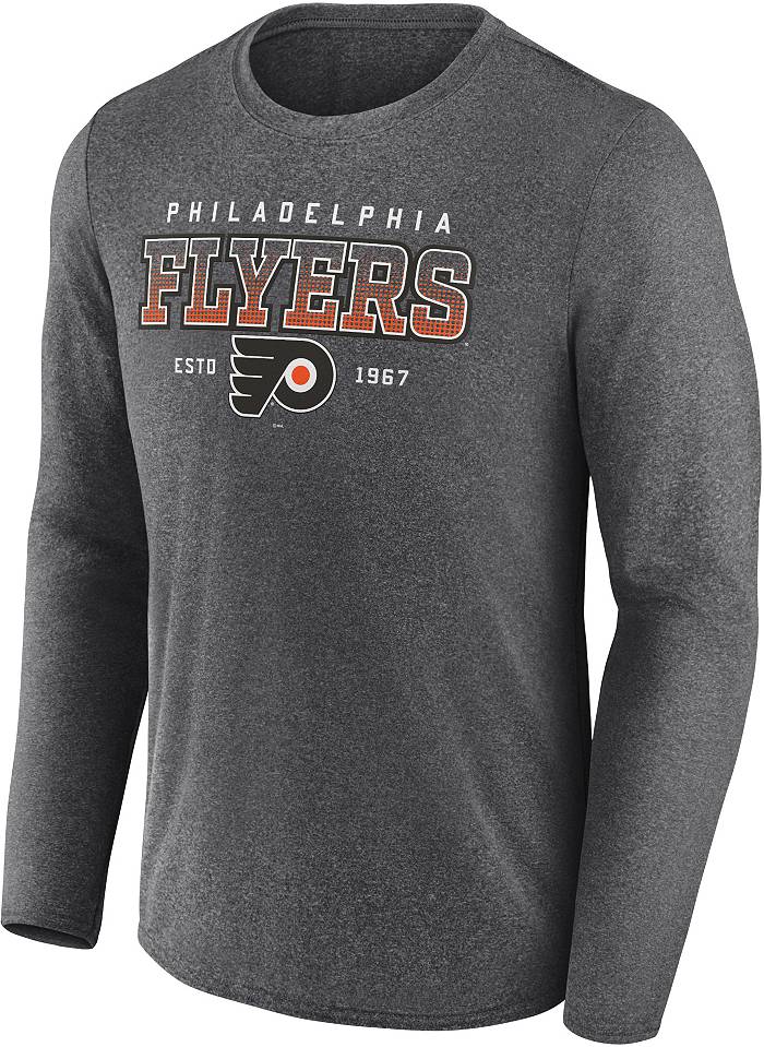 Men's Fanatics Branded Heathered Gray Philadelphia Flyers Special Edition Long  Sleeve T-Shirt 
