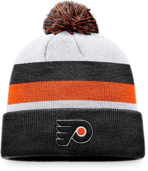 Philadelphia Flyers Fanatics Branded Core Primary Logo Cuffed Knit Hat with  Pom - Black