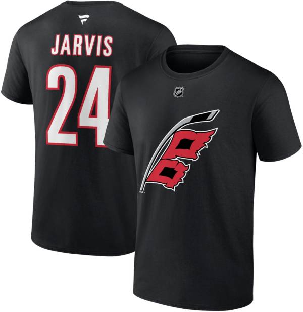 NHL Carolina Hurricanes Seth Jarvis #24 Black T-Shirt | Dick's Sporting ...