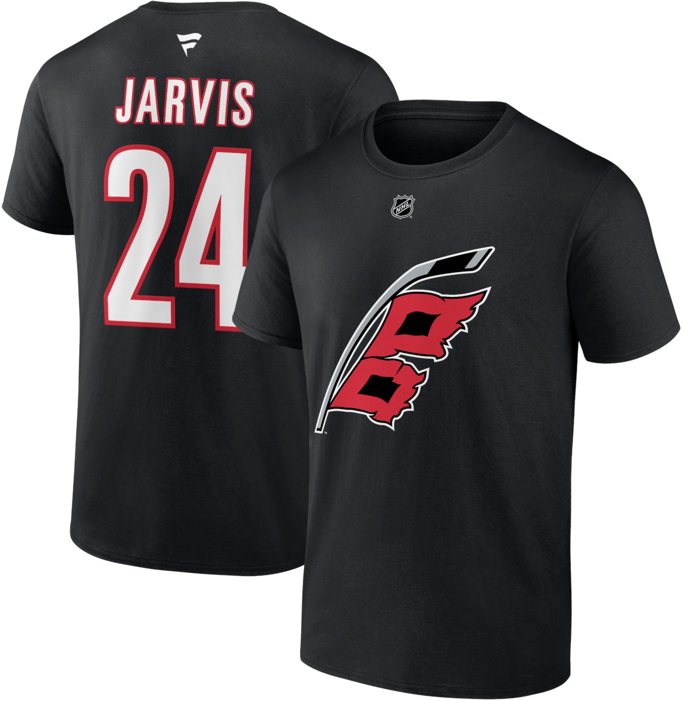 NHL Adult Carolina Hurricanes Seth Jarvis 24 Black T Shirt Dick s Sporting Goods