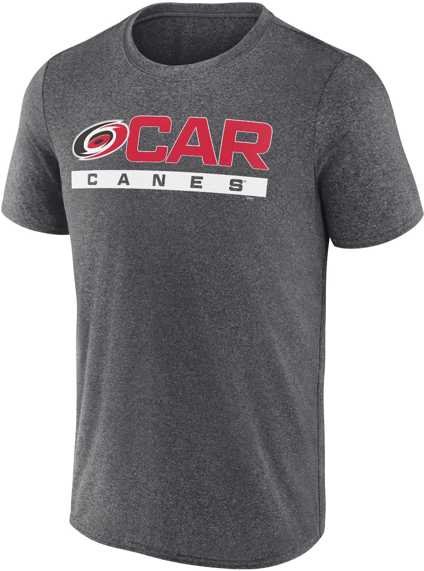 NHL Carolina Hurricanes Logo Grey Tri-Blend T-Shirt