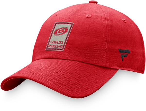 Men's Adidas Red Carolina Hurricanes Locker Room Three Stripe Adjustable Hat