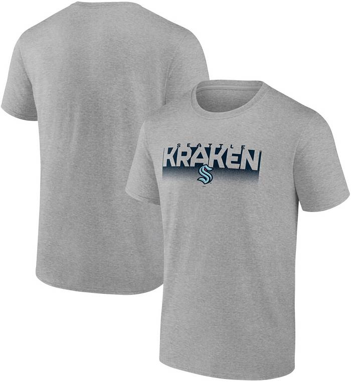 Seattle Kraken Fanatics Authentic Pro Reverse Retro Cotton T Shirt