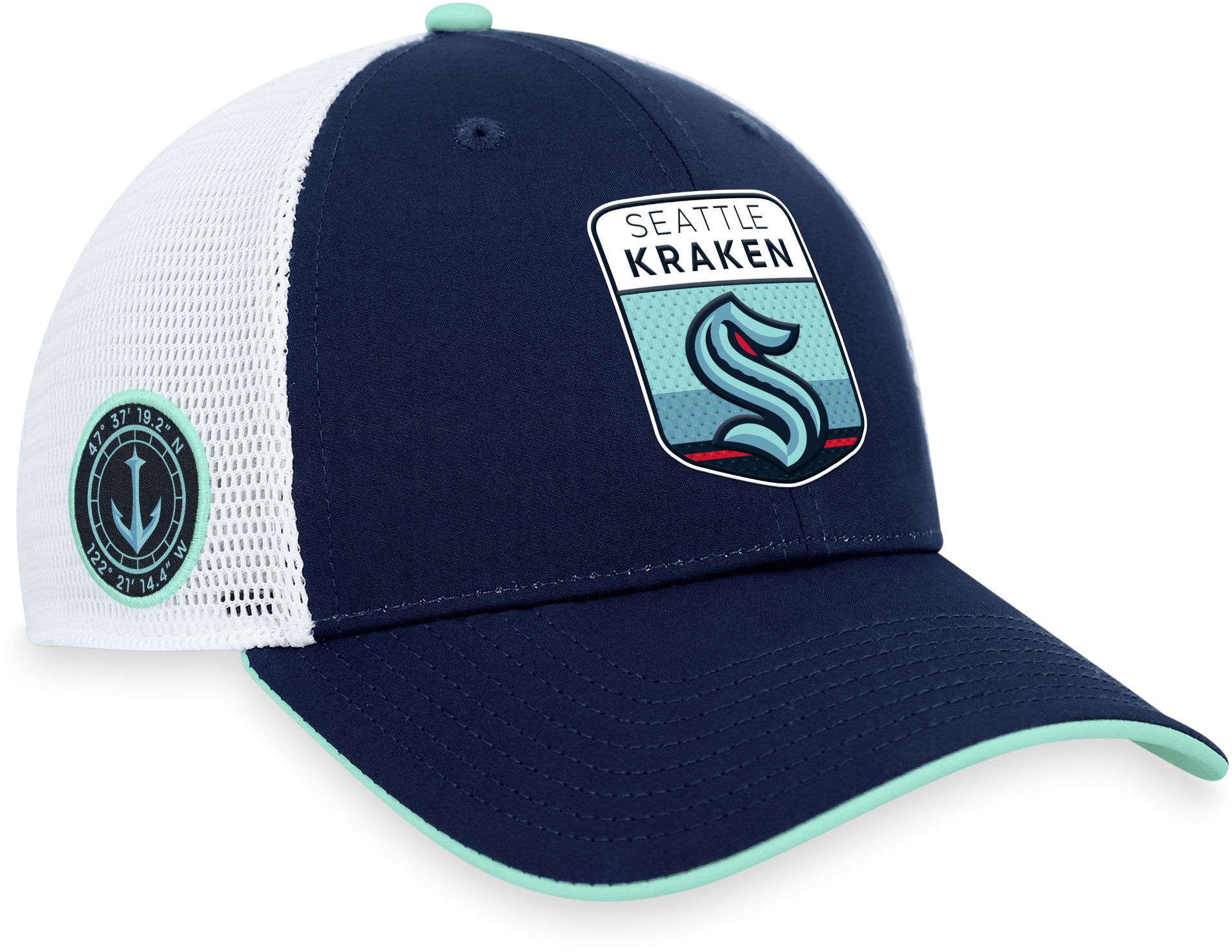 NHL Seattle Kraken 2023-2024 Authentic Pro Draft Trucker Hat