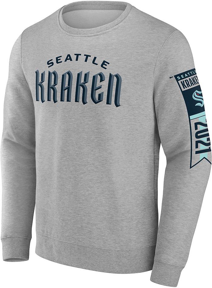 NHL Men's Seattle Kraken Secondary Logo Grey T-Shirt