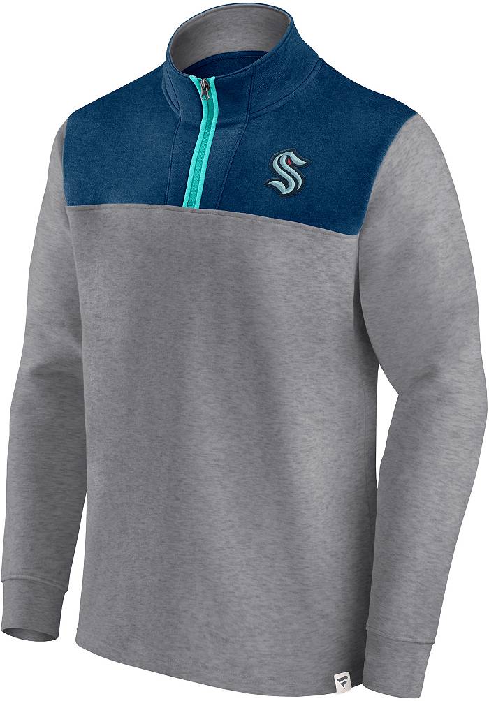 Seattle Kraken Adidas Mock Crewneck Sweater