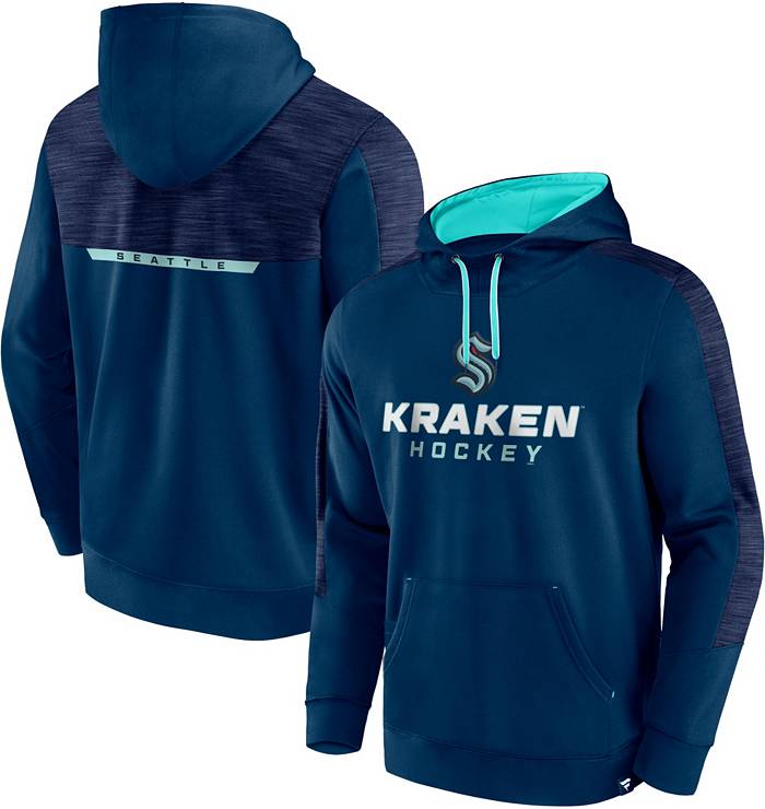 Seattle Kraken Fanatics Branded Iconic NHL Exclusive Pullover Hoodie - Mens