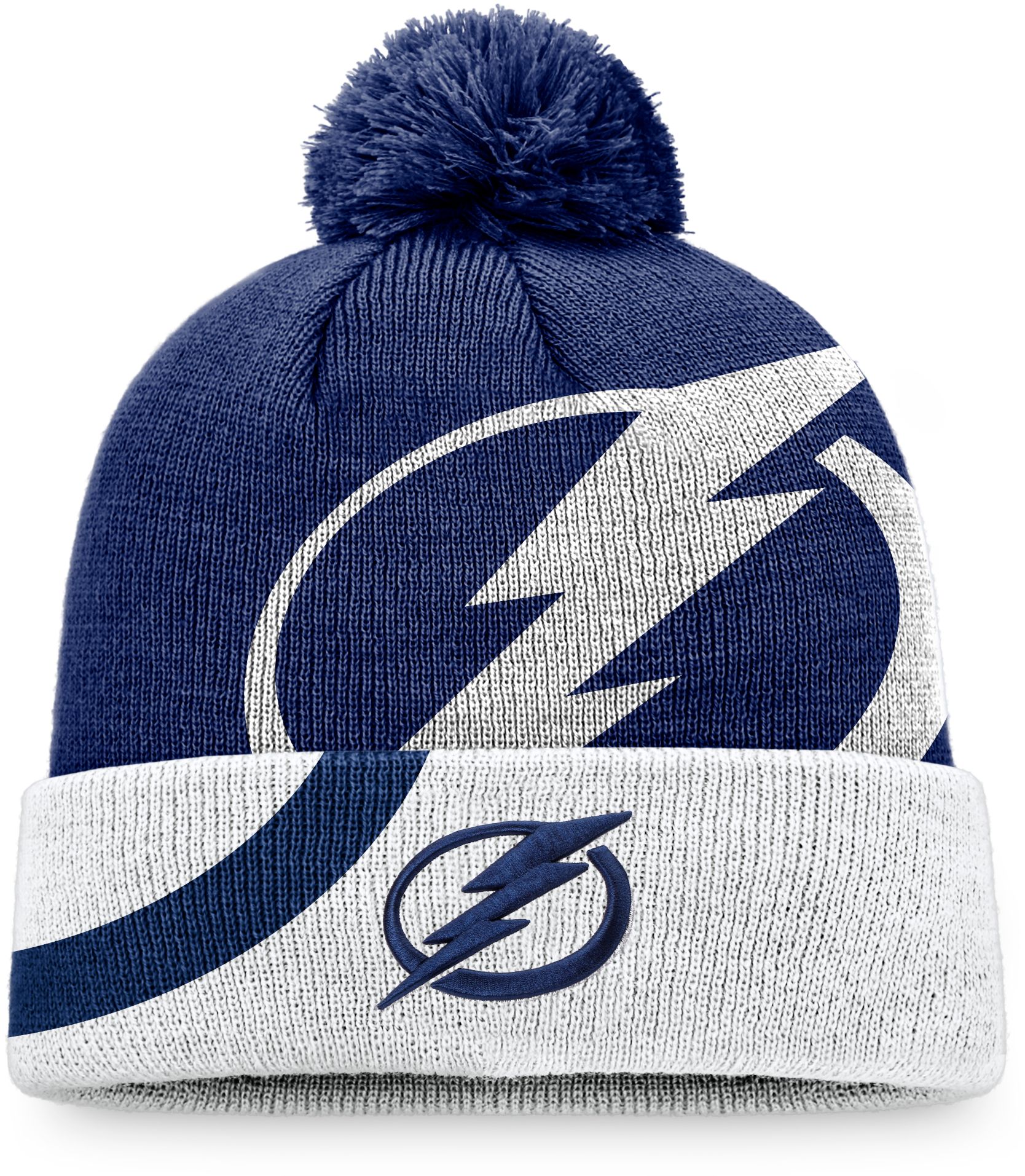 NHL Tampa Bay Lightning Block Party Cuffed Pom Knit Beanie product image