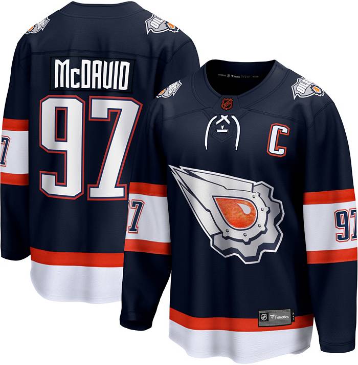 Youth NHL Edmonton Oilers Connor McDavid Name & Number Navy - T