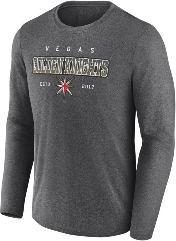 Vegas Golden Knights Youth Pro Assist Long Sleeve T-Shirt - Gray/Black