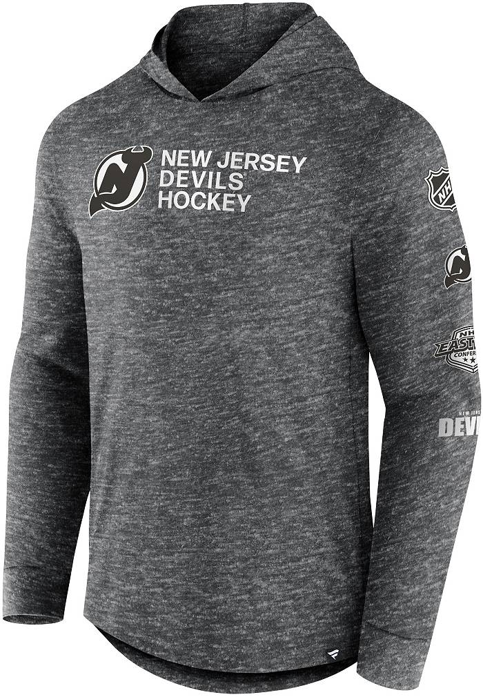 Fanatics Men's New Jersey Devils Vintage Gray Hoodie Sweatshirt