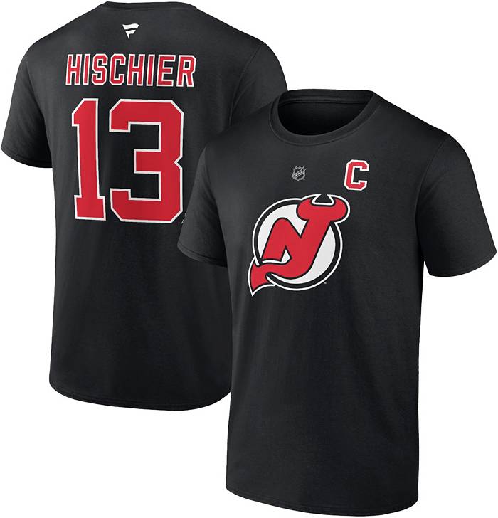 New Jersey Devils Nico Hischier Official Red Adidas Authentic