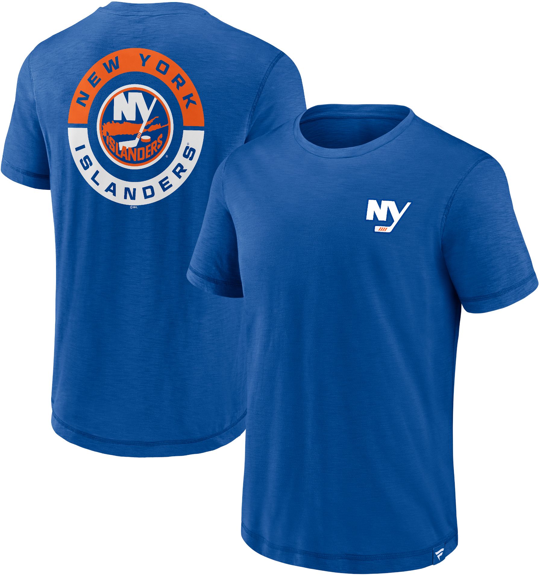 NHL New York Islanders 2-Hit Logo Blue T-Shirt