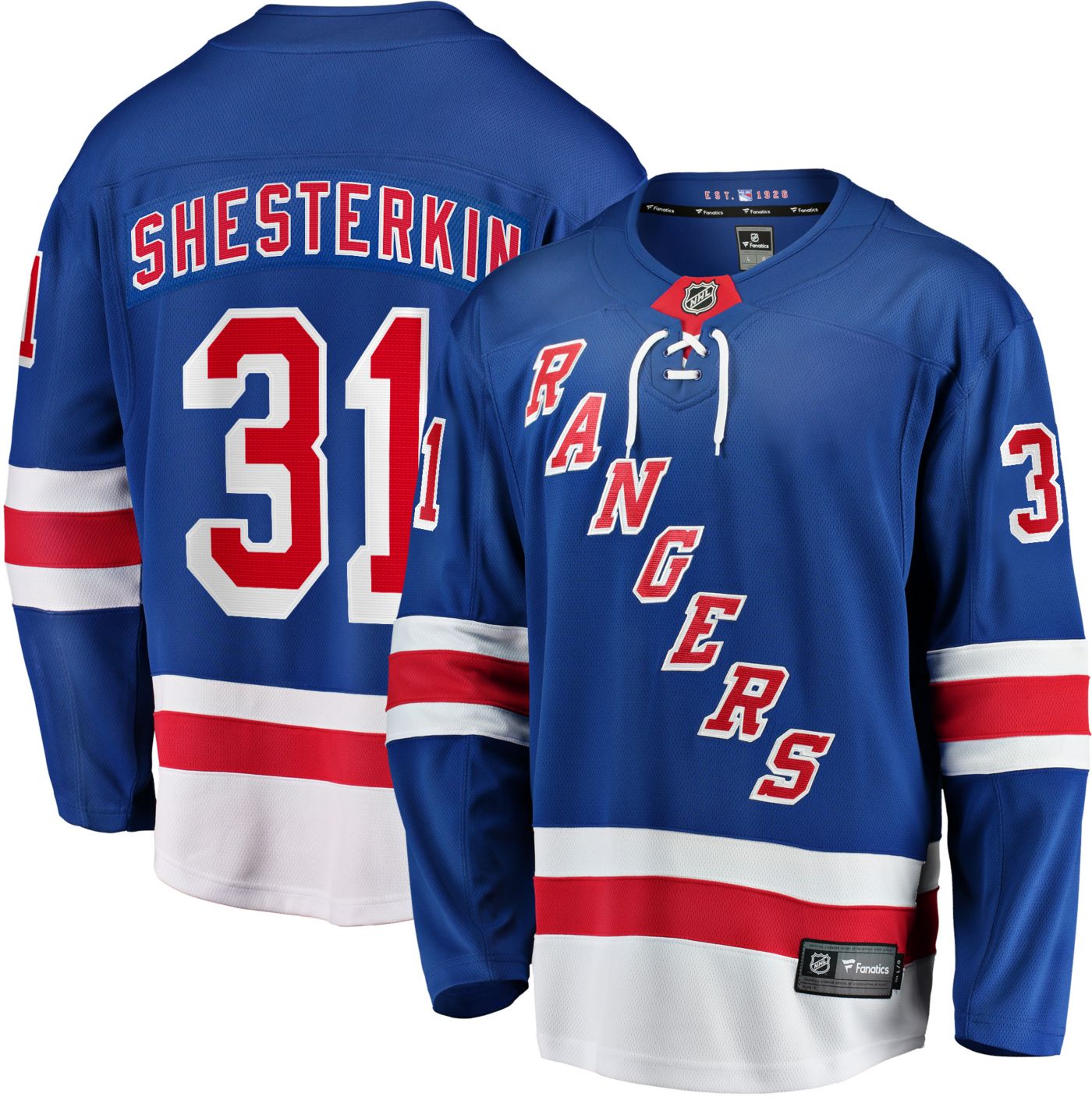 New York Rangers Igor Shesterkin Breakaway Jersey good