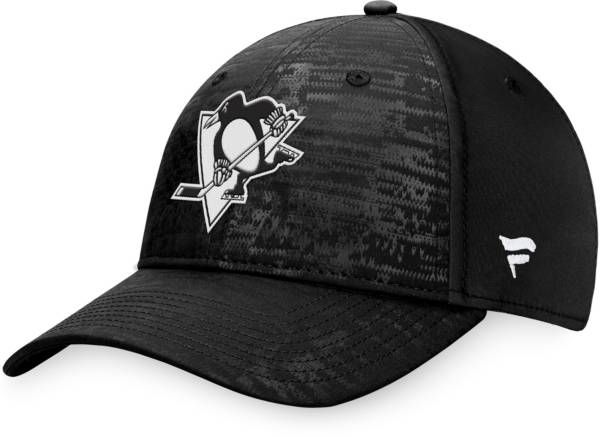 Pittsburgh Penguins 2T XL-WORDMARK Grey-Black Fitted Hat