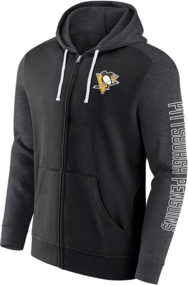 Men's Mitchell & Ness Black Pittsburgh Penguins Undeniable Full-Zip Windbreaker