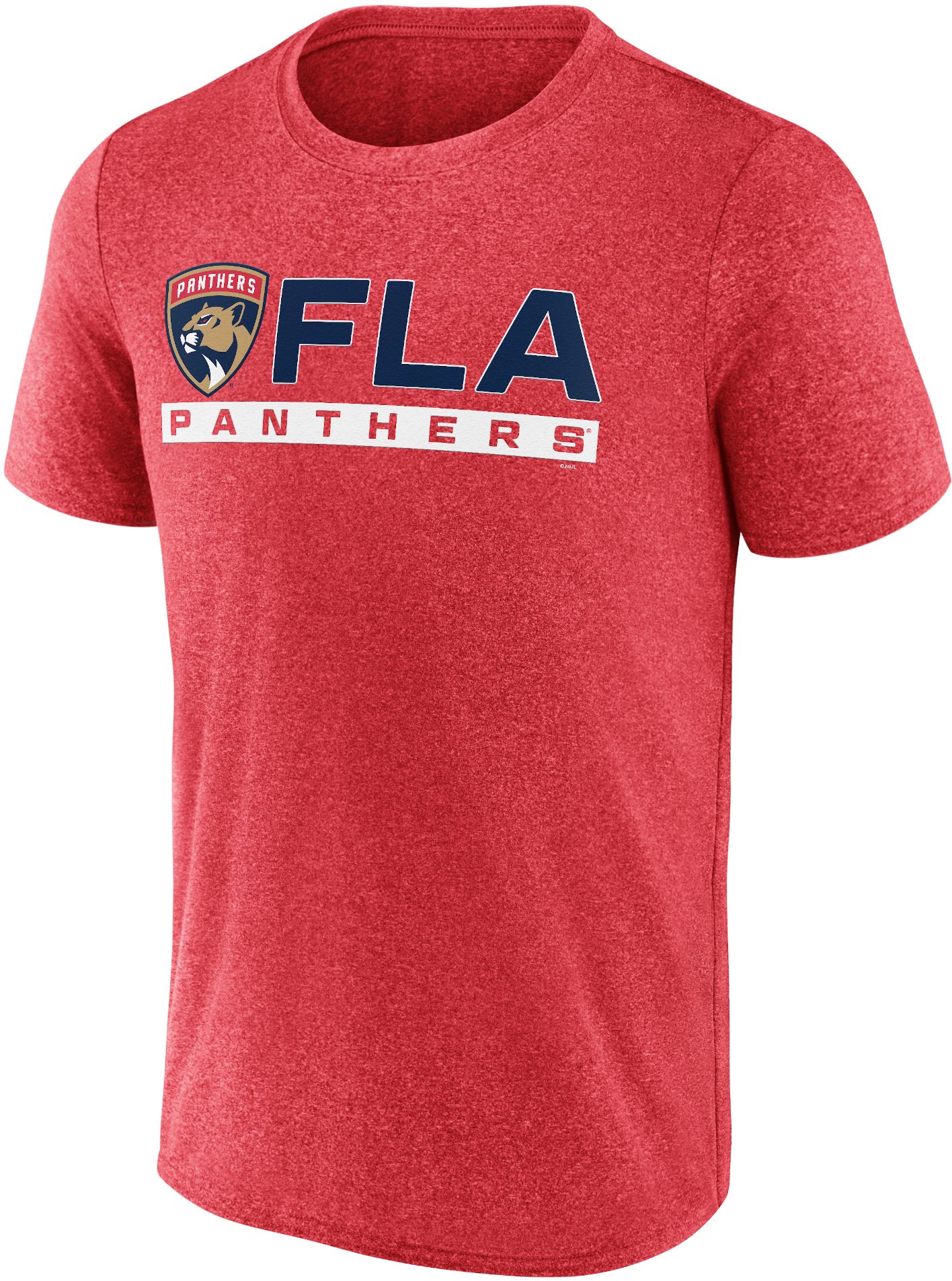 NHL Adult Florida Panthers Logo Red Tri-Blend T-Shirt product image