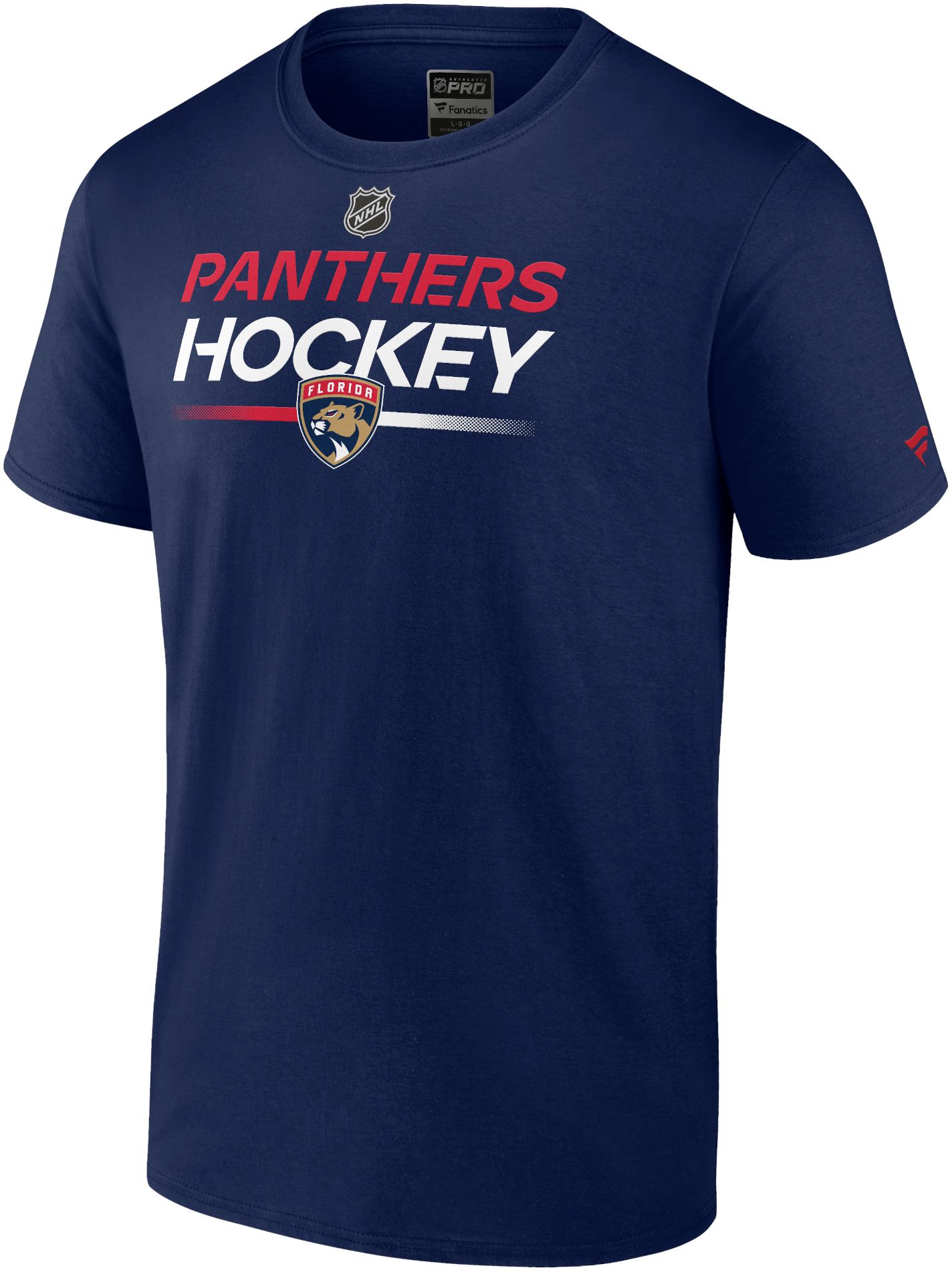 Fanatics Nhl Florida Panthers 2023 Authentic Pro Primary Logo Navy T