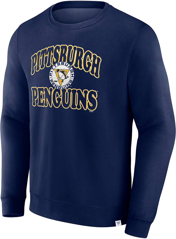 NHL Pittsburgh Penguins Back Court Grey Crew Neck Sweatshirt