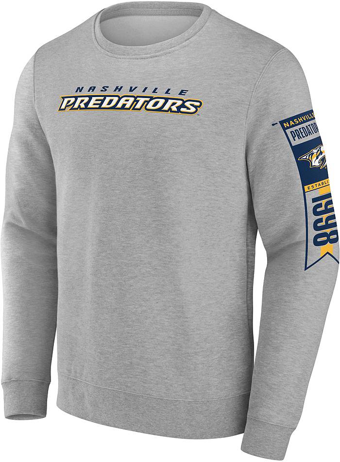 Retro Nashville Predators Sweatshirt Vintage Style Hockey Crewneck