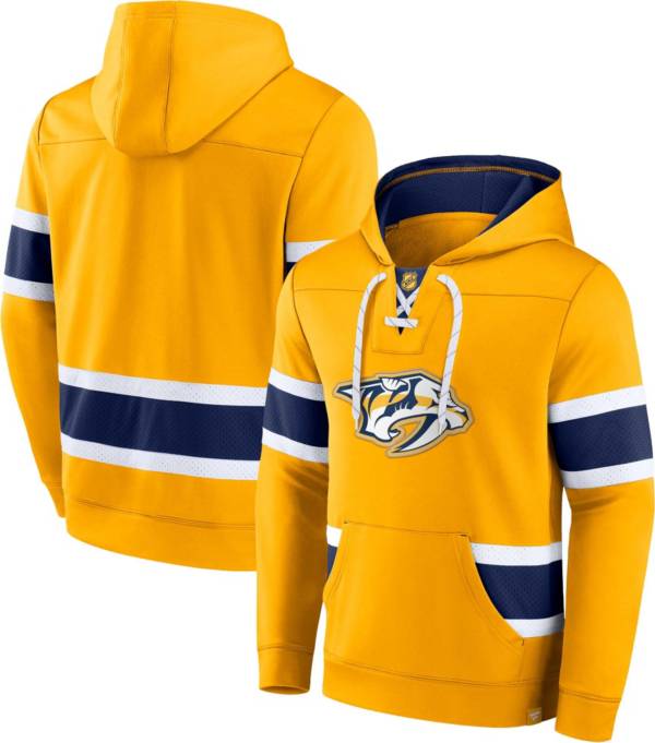 NHL Nashville Predators Power Play Yellow Gold Pullover Hoodie product image