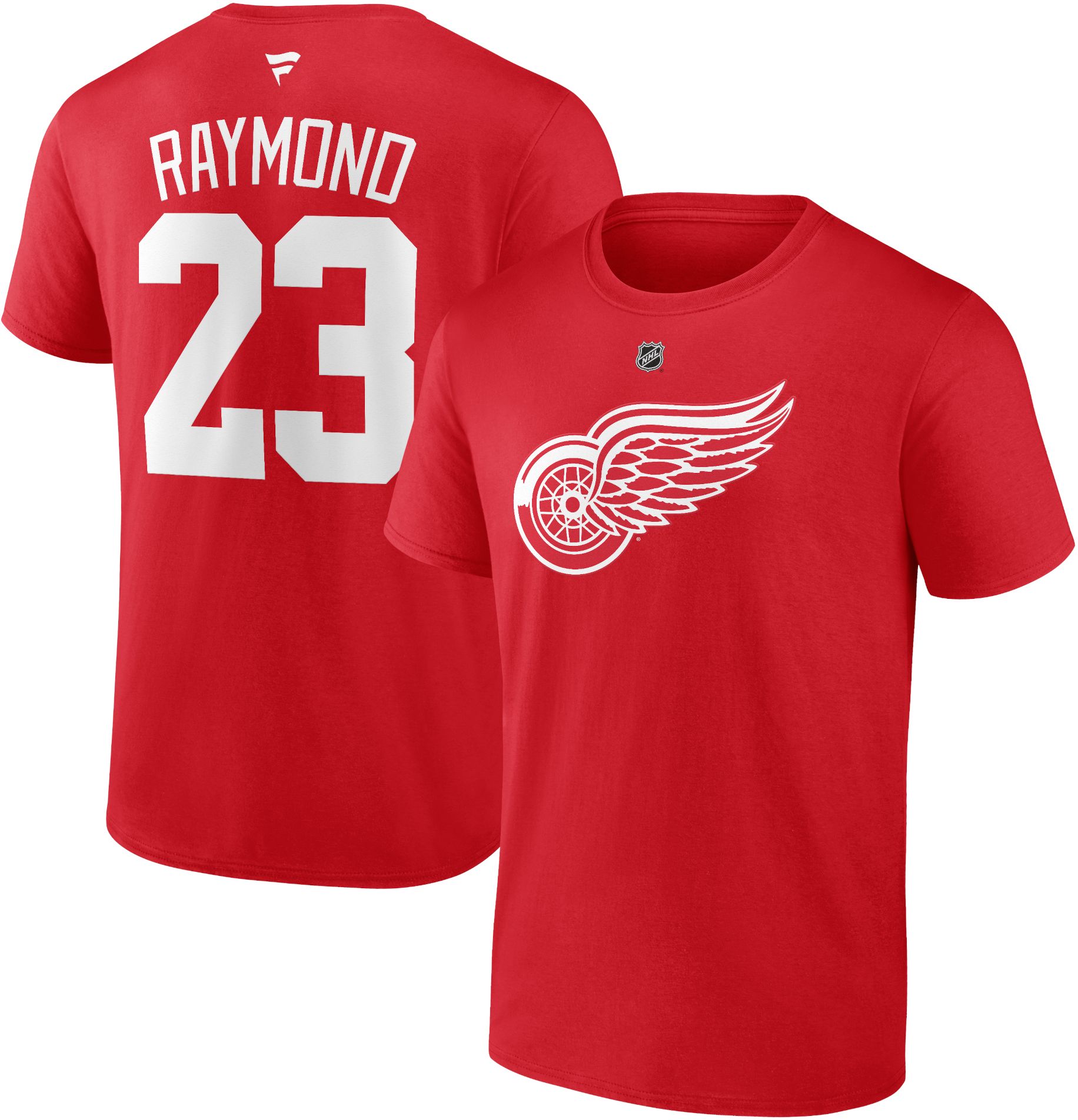 NHL Adult Detroit Red Wings Lucas Raymond #23 Red T-Shirt product image