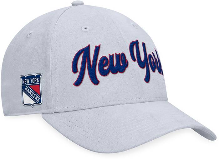 New York Rangers Mitchell & Ness Vintage Sharktooth Snapback Hat -  White/Blue