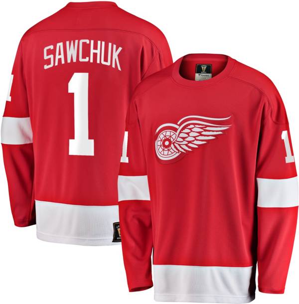 Authentic red shop wings jersey