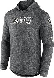 Mitchell & Ness Men's Black San Jose Sharks Legendary Slub Hoodie Long  Sleeve T-shirt