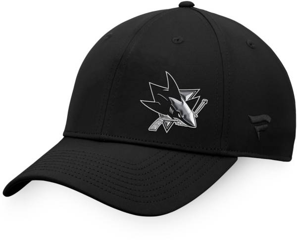 NHL San Jose Sharks 2023 Authentic Pro Road Black Adjustable Hat