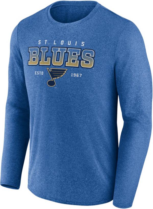 Women's Heathered Blue St. Louis Blues Cap Sleeve V-Neck T-Shirt