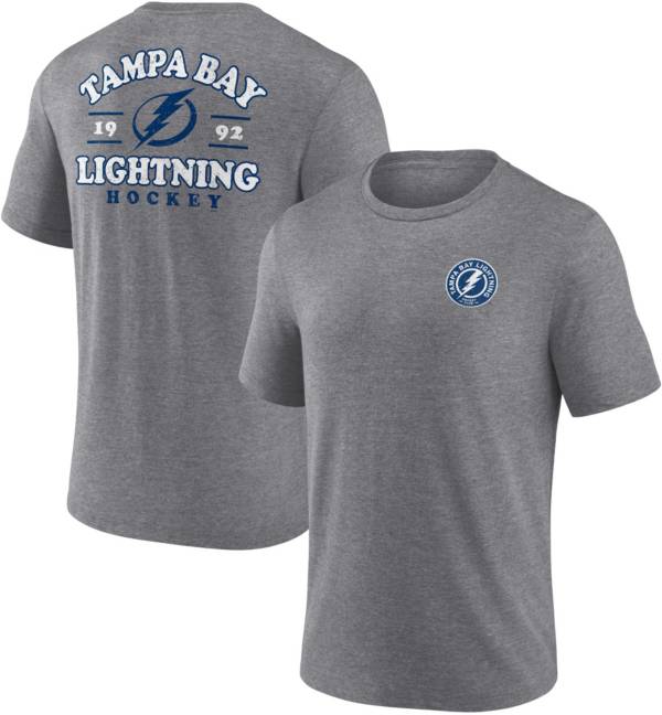 Tampa Bay Lightning Steven Stamkos Men's Cotton T-Shirt - Heather Gray - Tampa Bay | 500 Level
