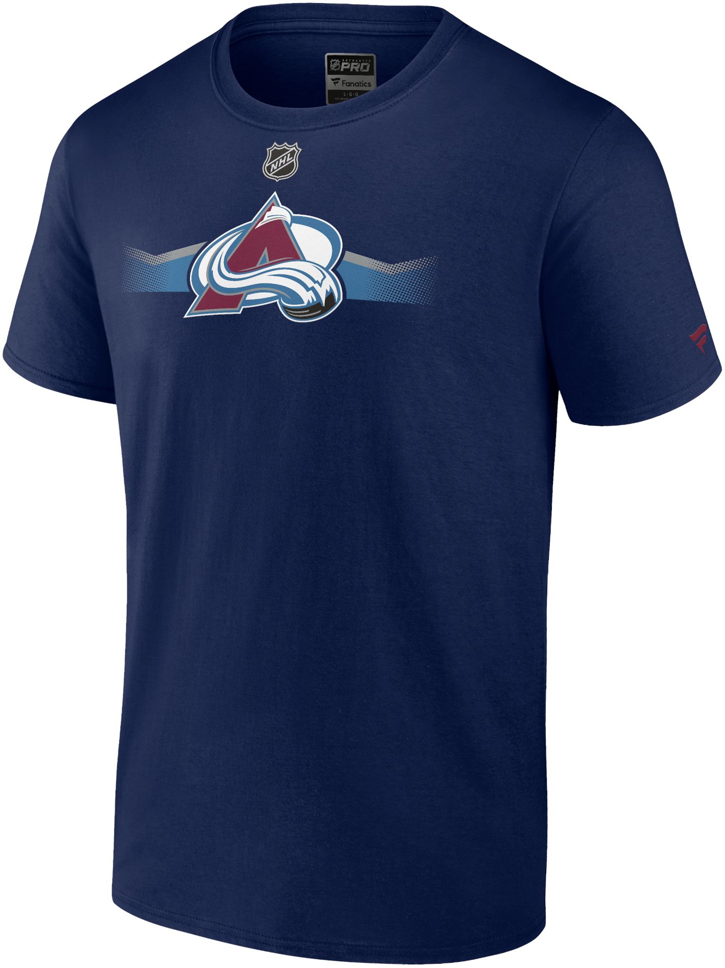 NHL Colorado Avalanche 2023 Authentic Pro Secondary Logo Navy T-Shirt