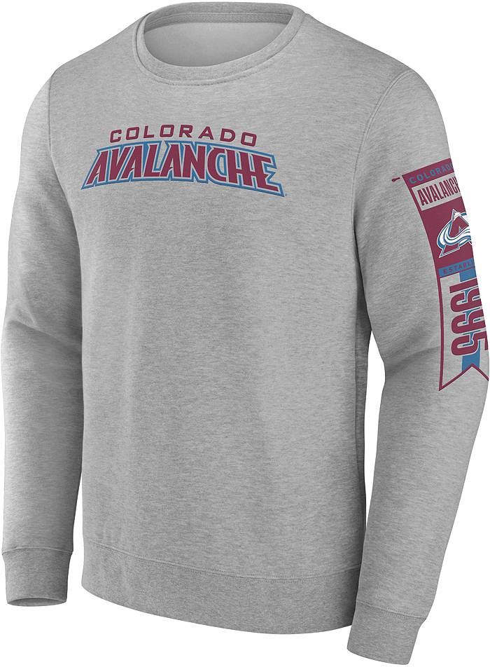 Fanatics NHL Colorado Avalanche Vintage Snow Wash Navy Pullover Hoodie, Men's, Large, Blue