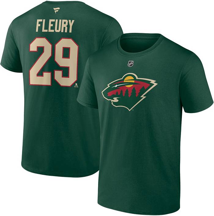 Fleury goes back to the all-gold look with new gear for Wild