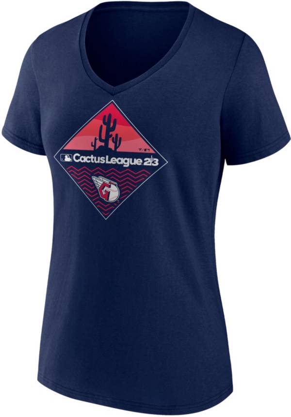 Nike Women's Cleveland Guardians Athletic Navy 2023 Spring Training V-Neck T-Shirt product image
