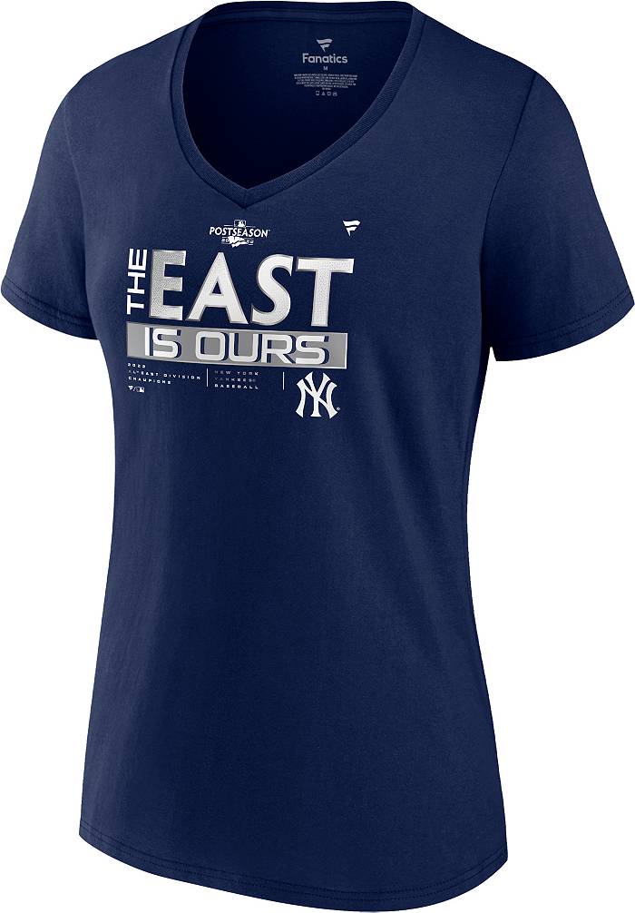 MLB Women's New York Yankees 2022 Division Champions Locker Room V-Neck  T-Shirt