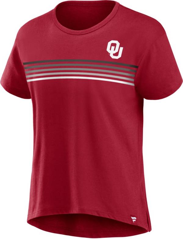 NCAA Women's Oklahoma Sooners Crimson High Low Cropped T-Shirt product image